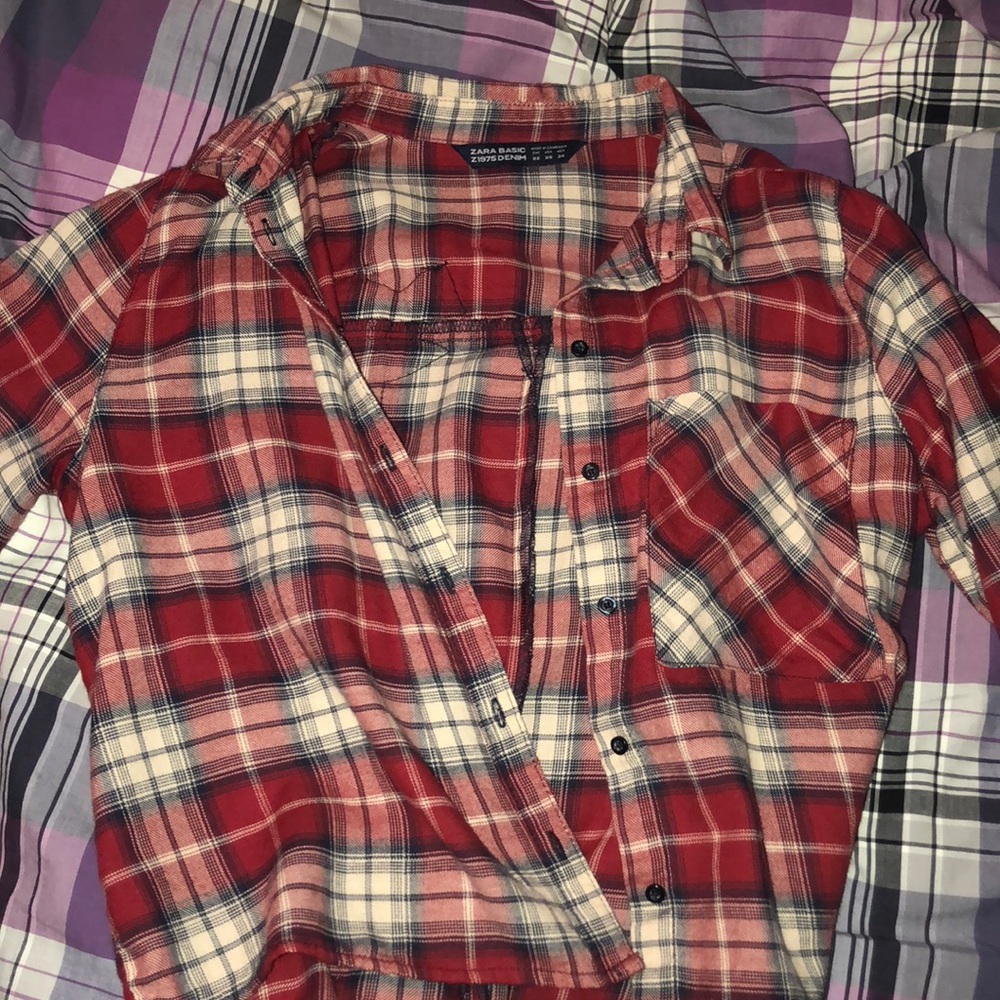 Zara Cropped Flannel